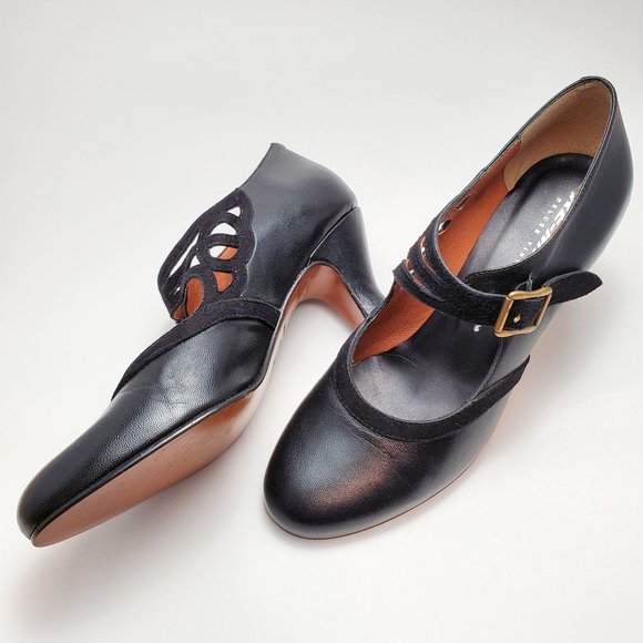 NIB Re-Mix Janet Black/Black Suede Shoes Size 6 - Picture 8 of 9